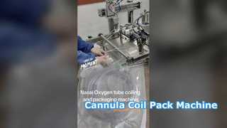 Automatic Medical Tube Winding And Packing Machine One out of Two Pieces Nasal Cannula Coil Machine