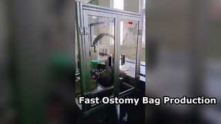 High Speed Ostomy Bags Production Line Automatic Winding Cutting Sealing and Packaging Medical Bags