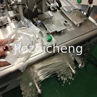 PLC Controlled Cannula Manufacturing Machine Medical Extension Tube Packing Sealing Equipment