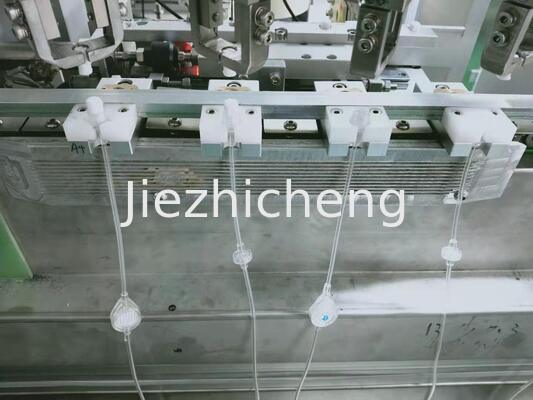 High Precision Medical PVC Tube Leak Test & Cap Screwing Assembly Equipment Compact Automatic Tube Assembly Testing Device With Counting & Defect Elimination Function JCNM001